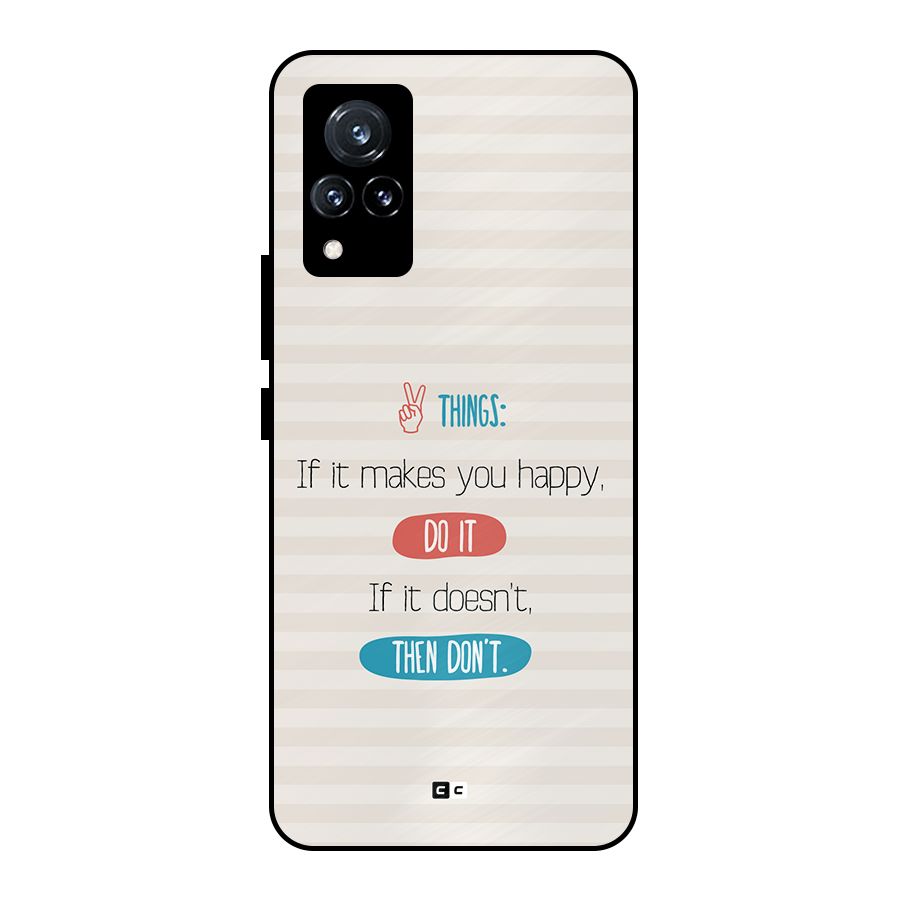 Think Then Metal Back Case for Vivo V21 5G