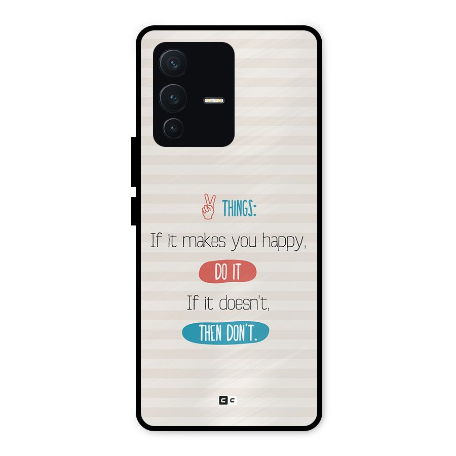 Think Then Metal Back Case for Vivo V23 5G