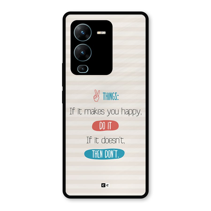 Think Then Metal Back Case for Vivo V25 Pro