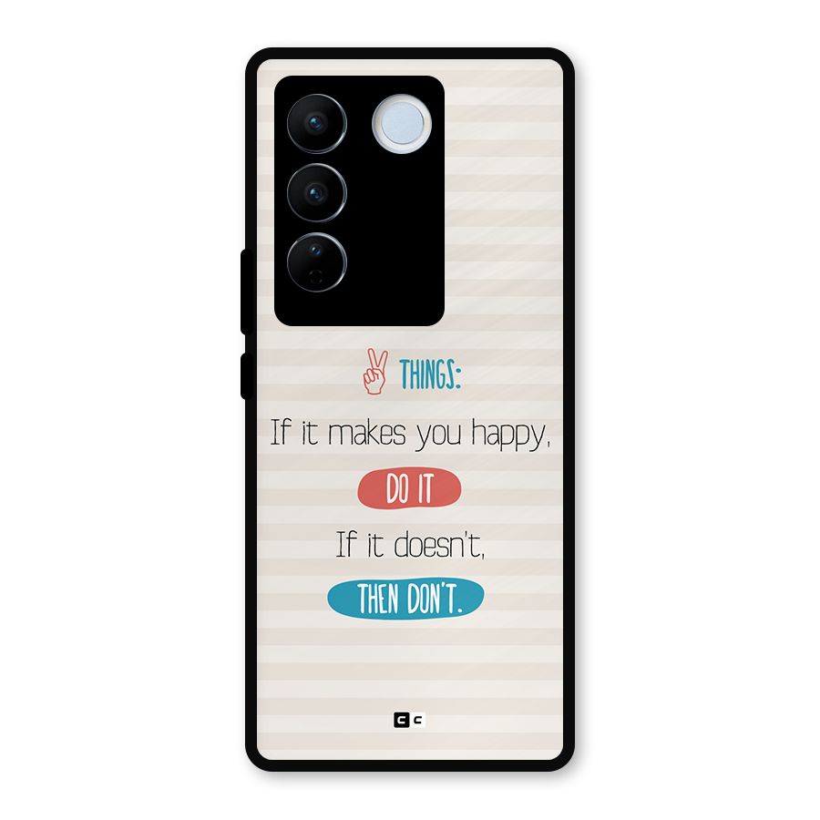 Think Then Metal Back Case for Vivo V27