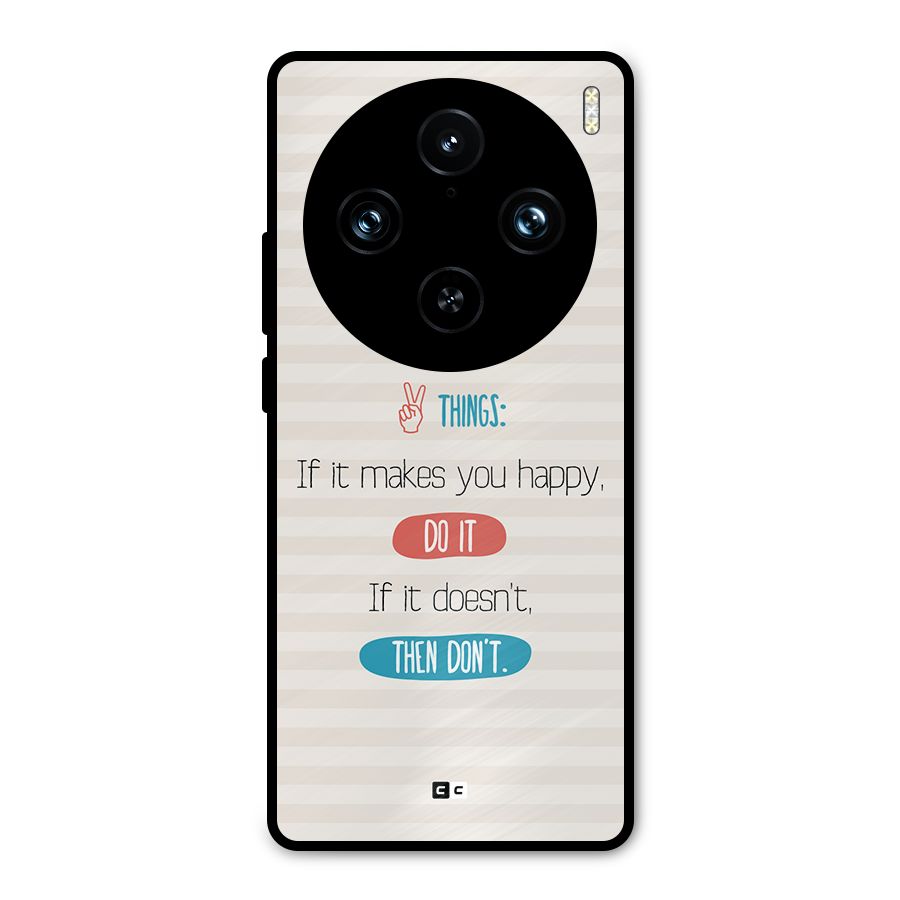 Think Then Metal Back Case for Vivo X100 Pro