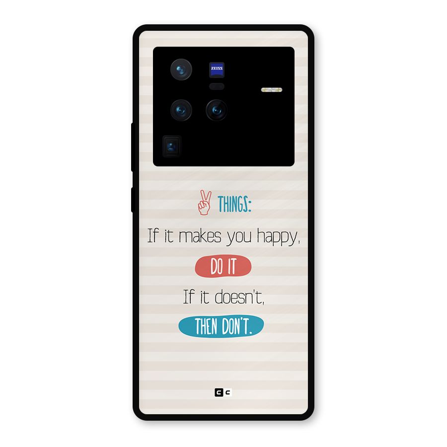 Think Then Metal Back Case for Vivo X80 Pro