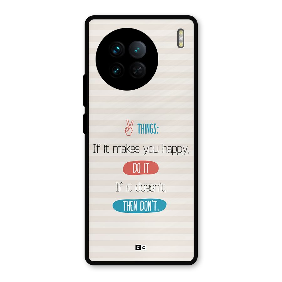 Think Then Metal Back Case for Vivo X90