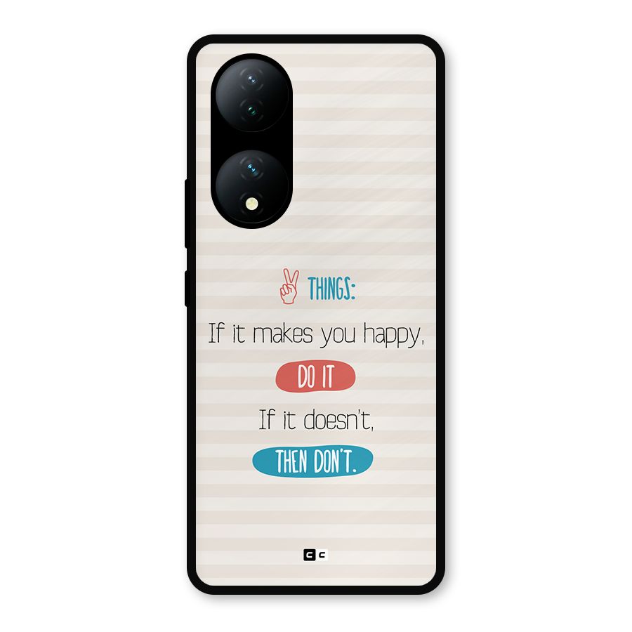 Think Then Metal Back Case for Vivo Y100