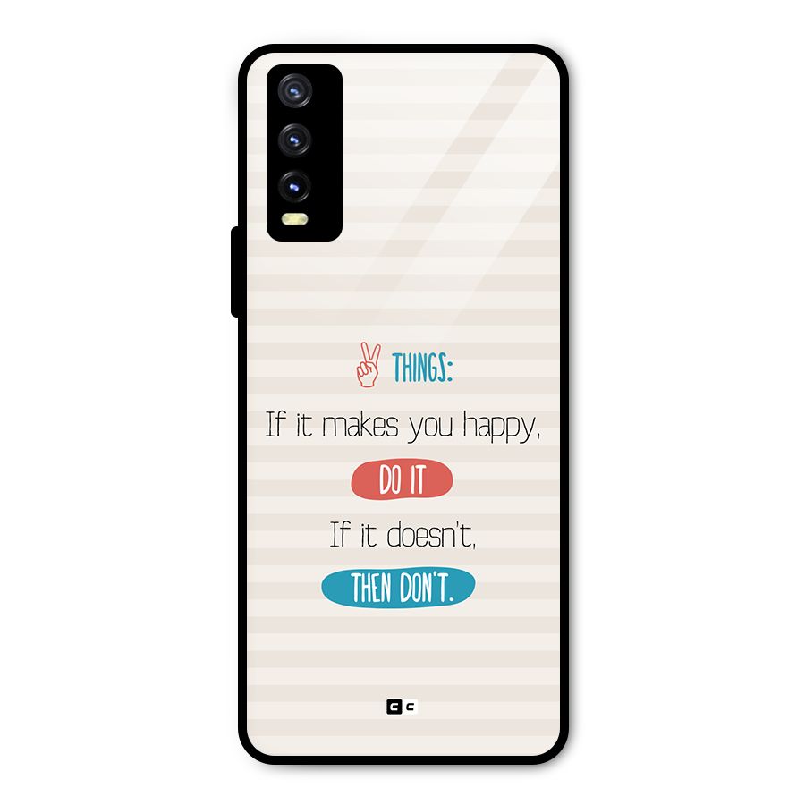Think Then Metal Back Case for Vivo Y20