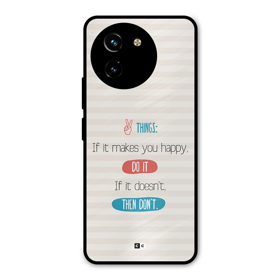 Think Then Metal Back Case for Vivo Y200i