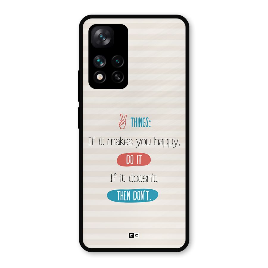 Think Then Metal Back Case for Xiaomi 11i 5G