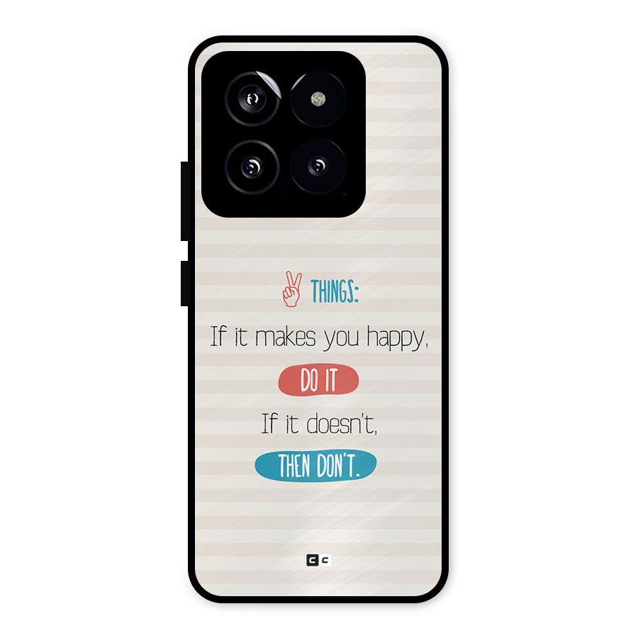 Think Then Metal Back Case for Xiaomi 14