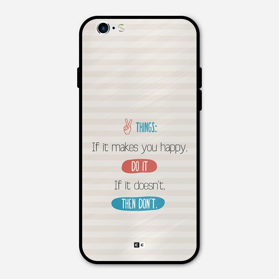 Think Then Metal Back Case for iPhone 6 6s