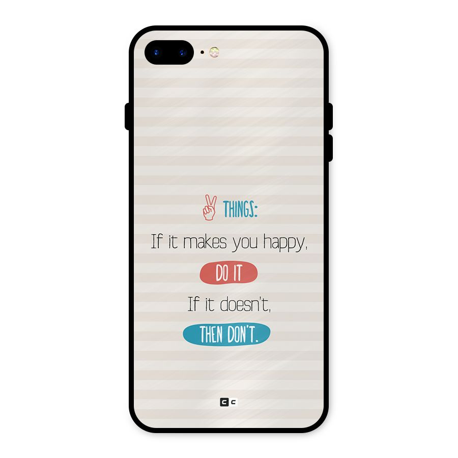 Think Then Metal Back Case for iPhone 7 Plus