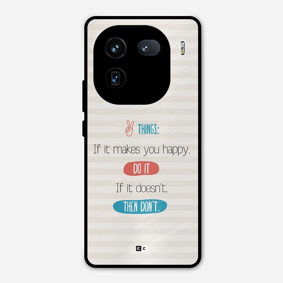 Think Then Metal Back Case for iQOO 12