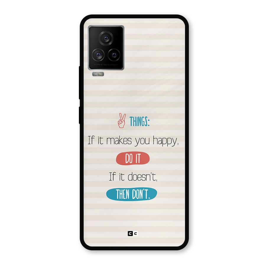 Think Then Metal Back Case for iQOO 7 Legend 5G