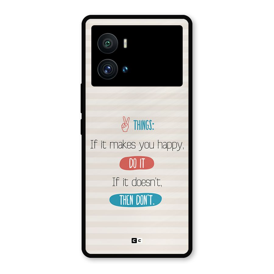 Think Then Metal Back Case for iQOO 9 Pro