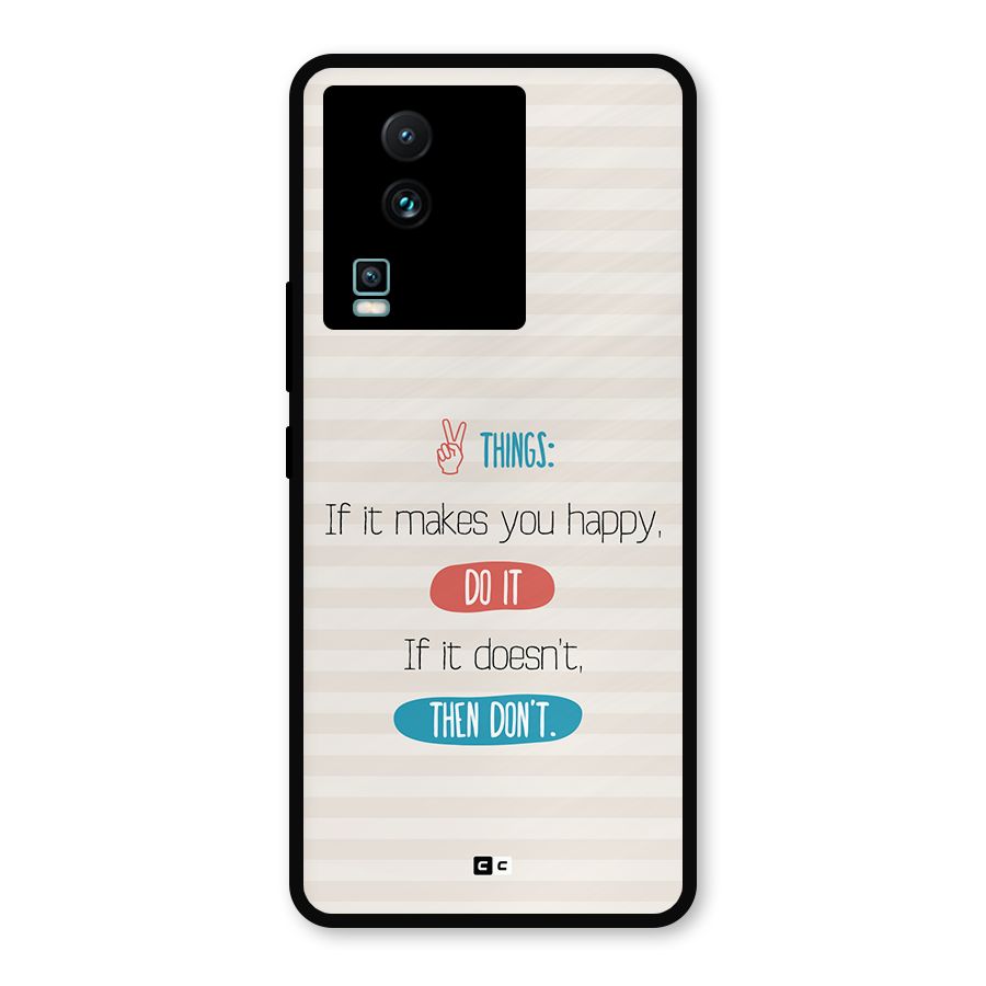 Think Then Metal Back Case for iQOO Neo 7