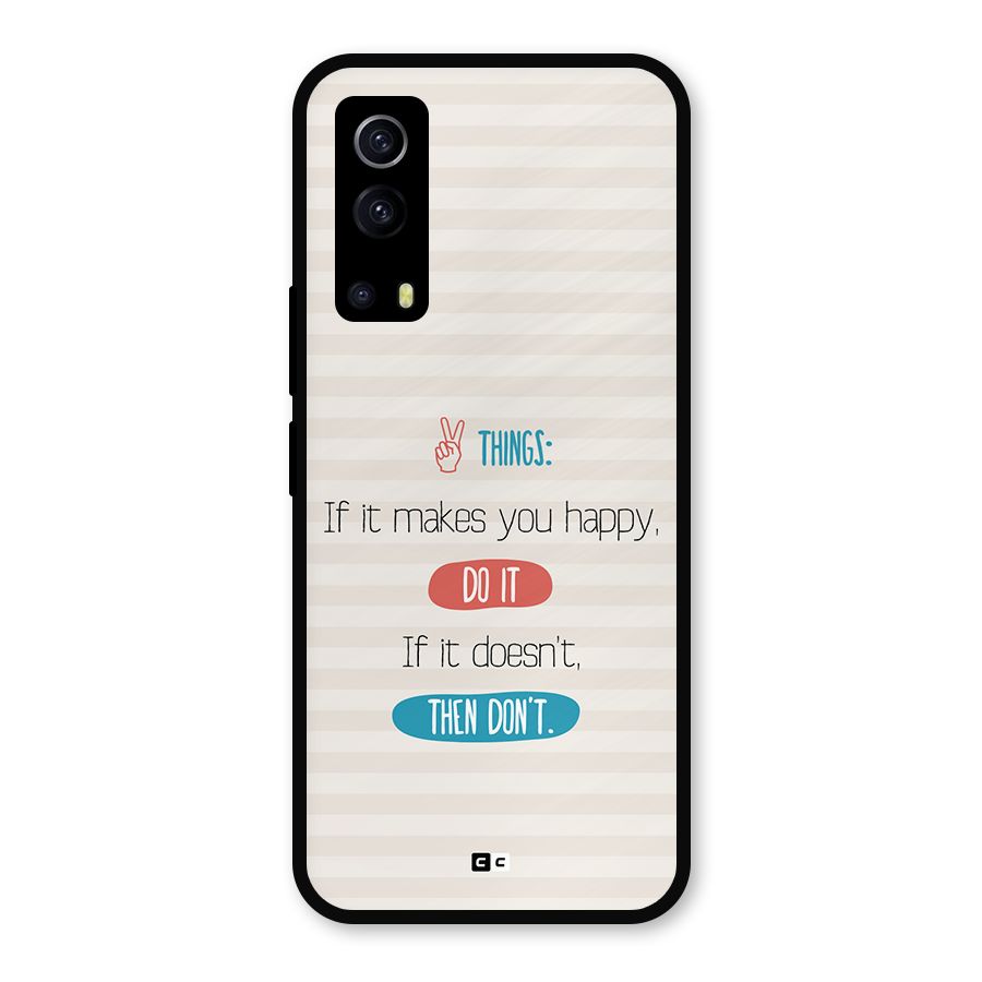 Think Then Metal Back Case for iQOO Z3