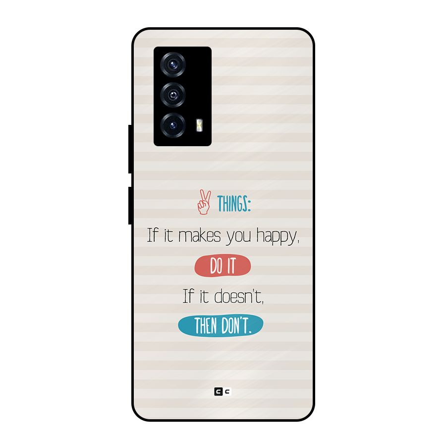 Think Then Metal Back Case for iQOO Z5