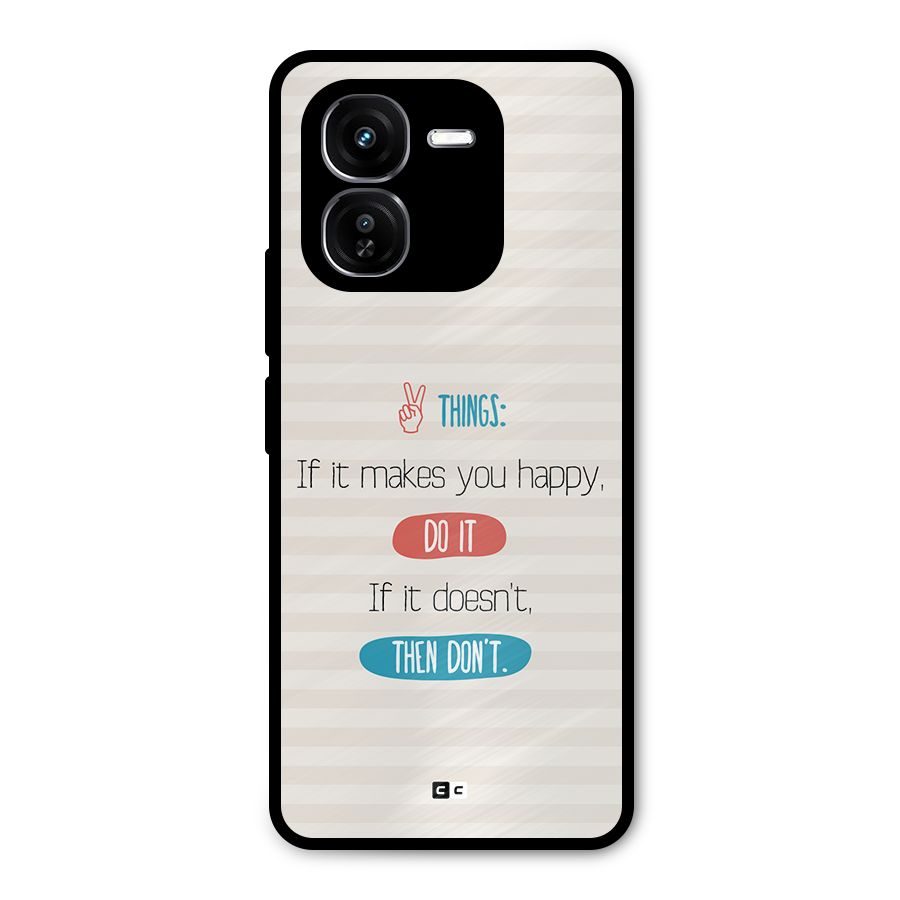 Think Then Metal Back Case for iQOO Z9x