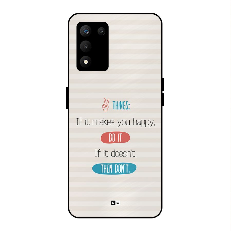 Think Then Metal Back Case for realme 9 5G SE