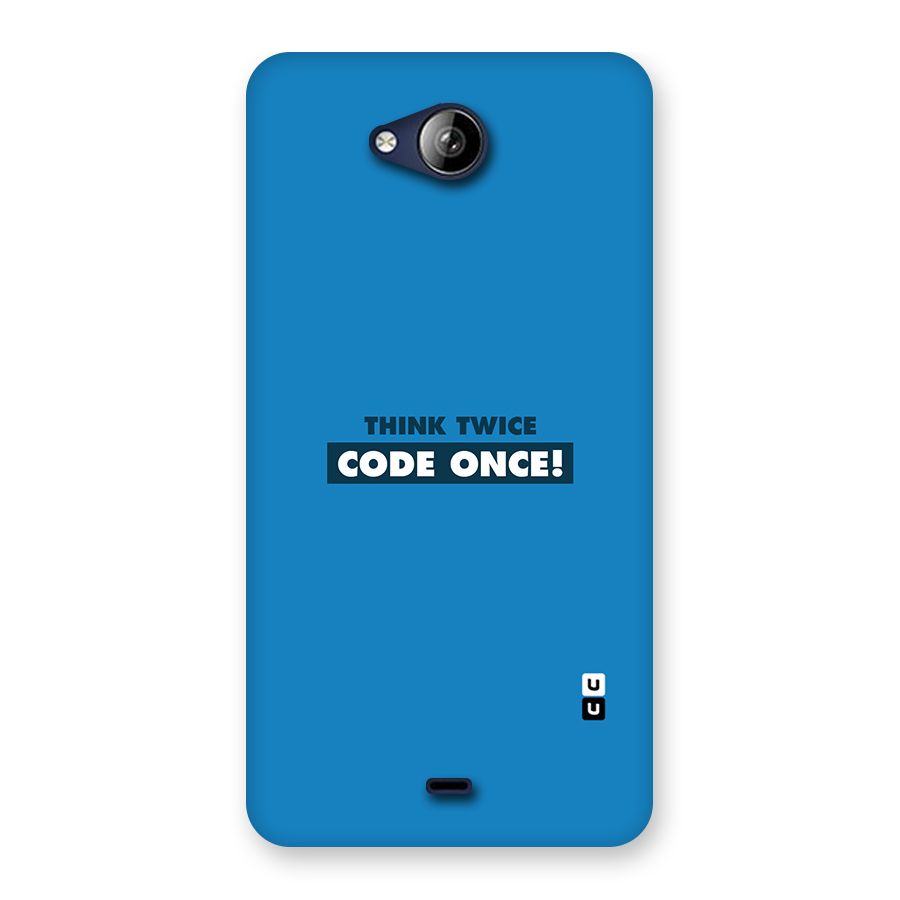 Think Twice Code Once Back Case for Canvas Play Q355