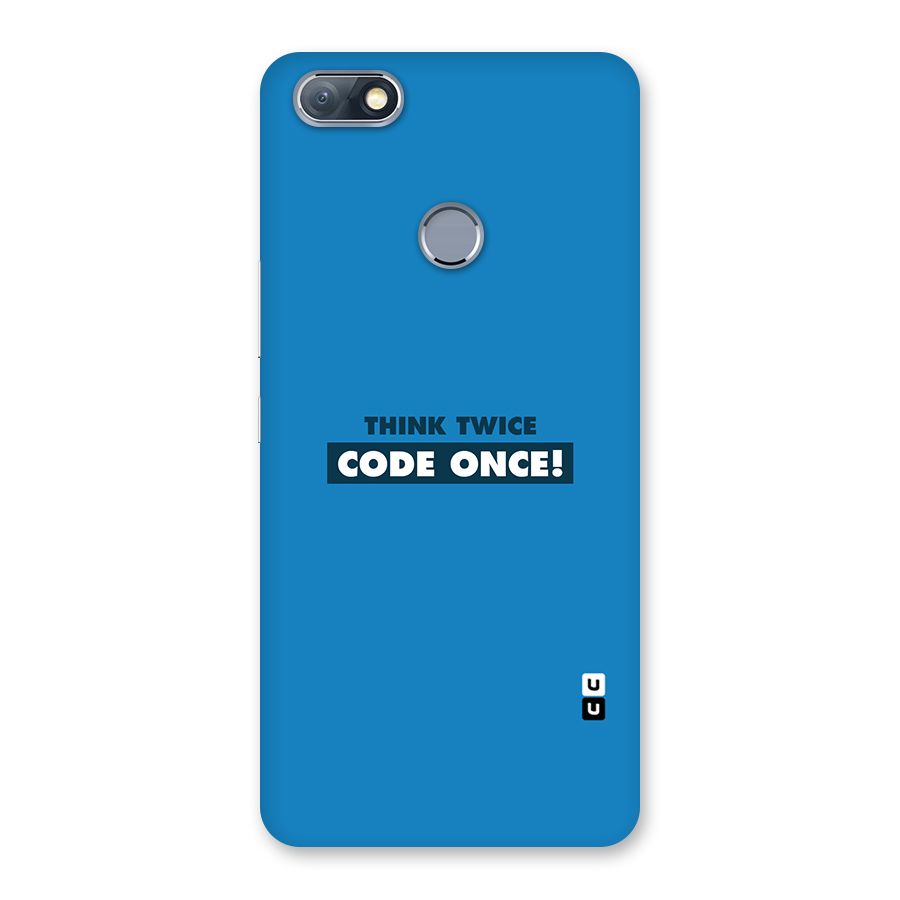 Think Twice Code Once Back Case for Infinix Note 5