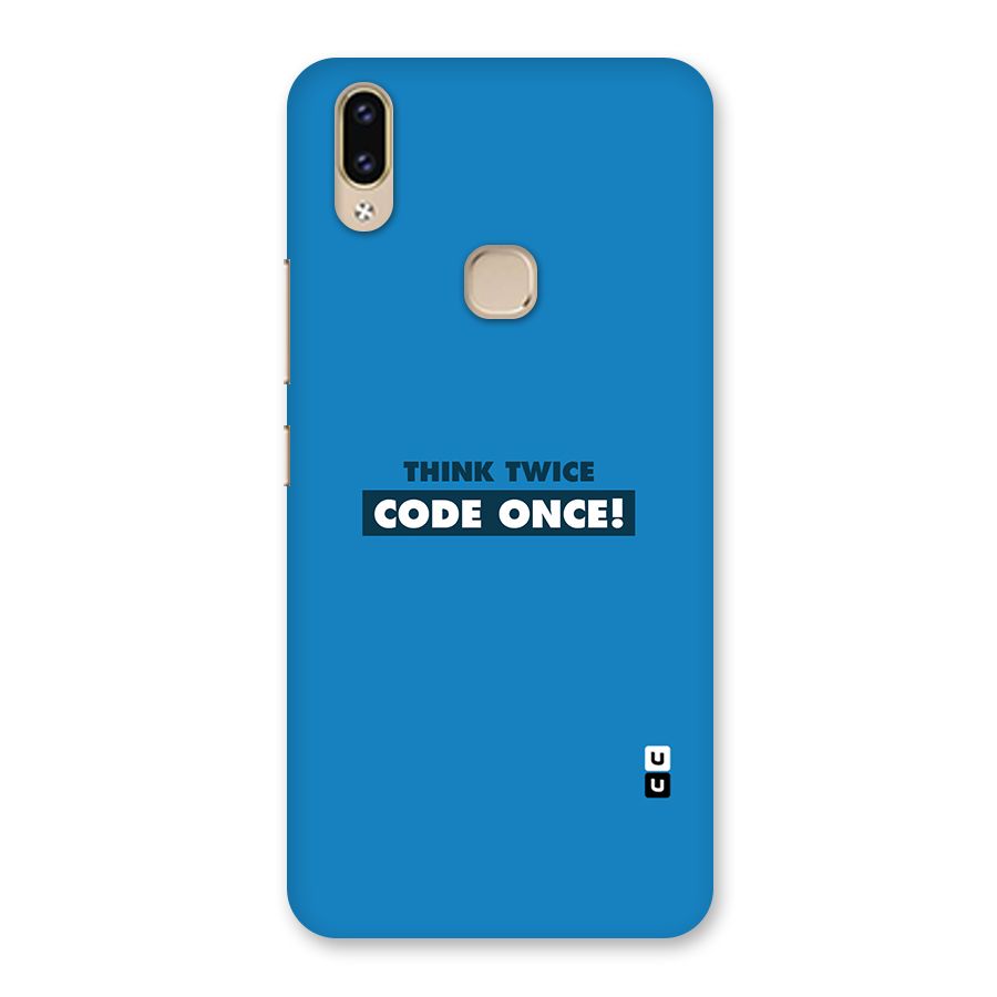 Think Twice Code Once Back Case for Vivo V9 Youth