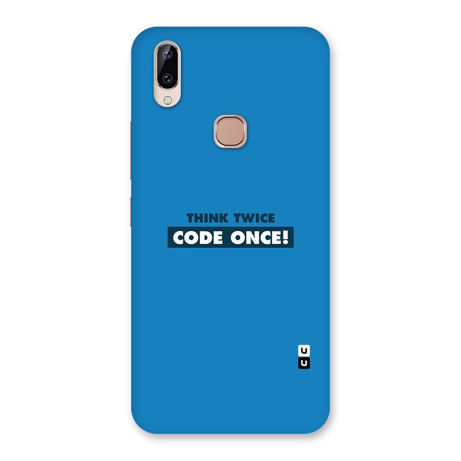 Think Twice Code Once Back Case for Vivo Y83 Pro