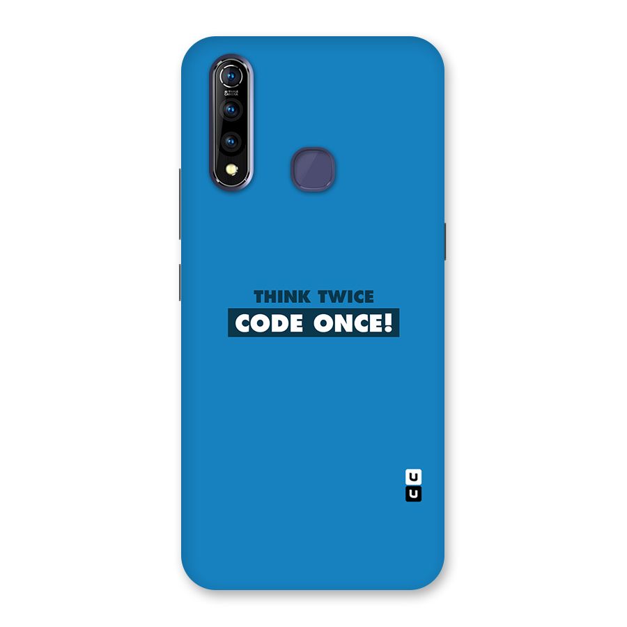 Think Twice Code Once Back Case for Vivo Z1 Pro