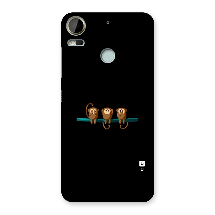 Three Cute Monkeys Back Case for Desire 10 Pro
