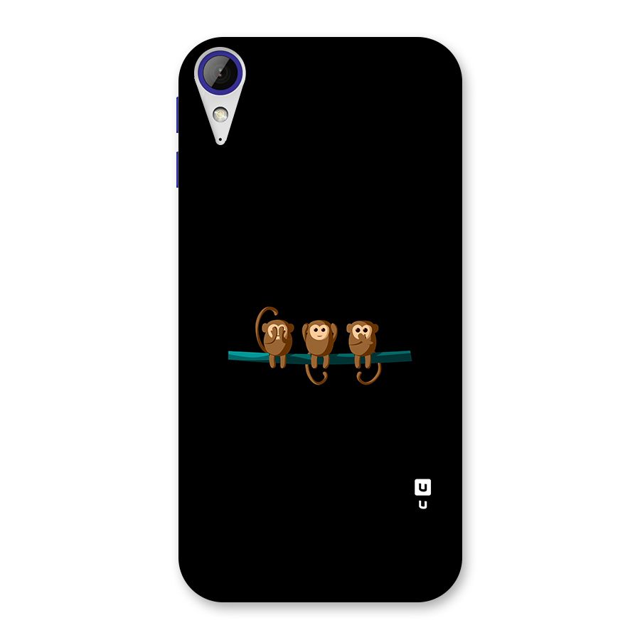 Three Cute Monkeys Back Case for Desire 830