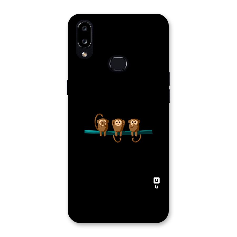 Three Cute Monkeys Back Case for Galaxy A10s