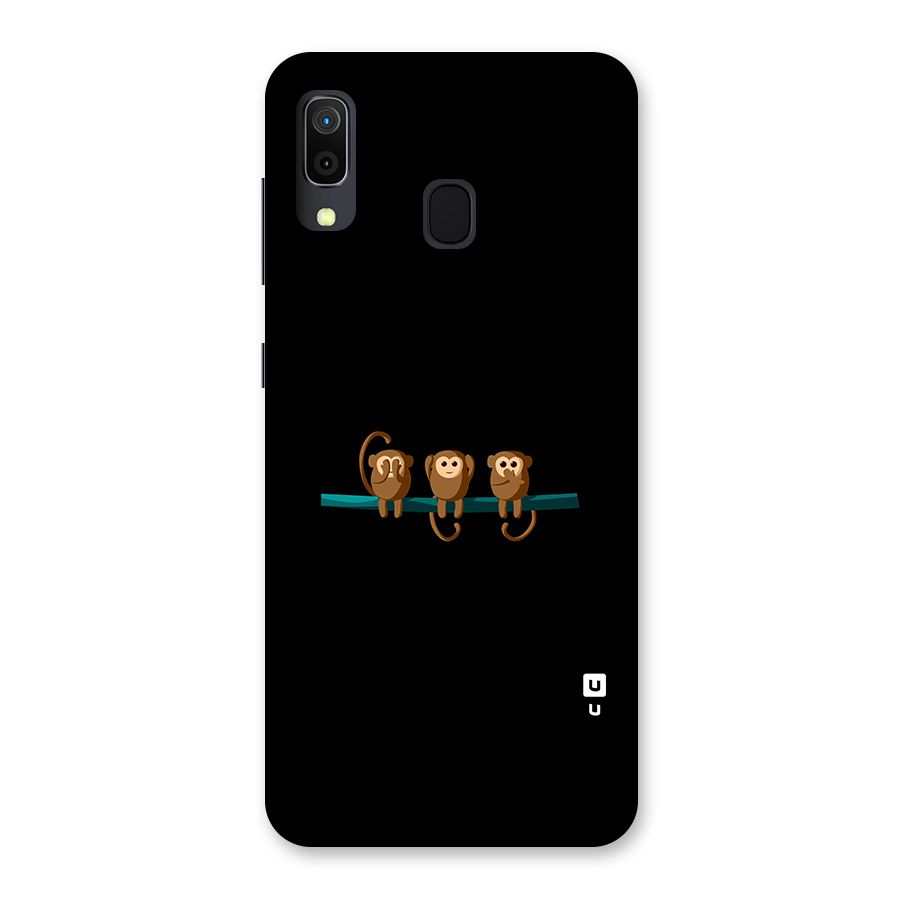 Three Cute Monkeys Back Case for Galaxy A30