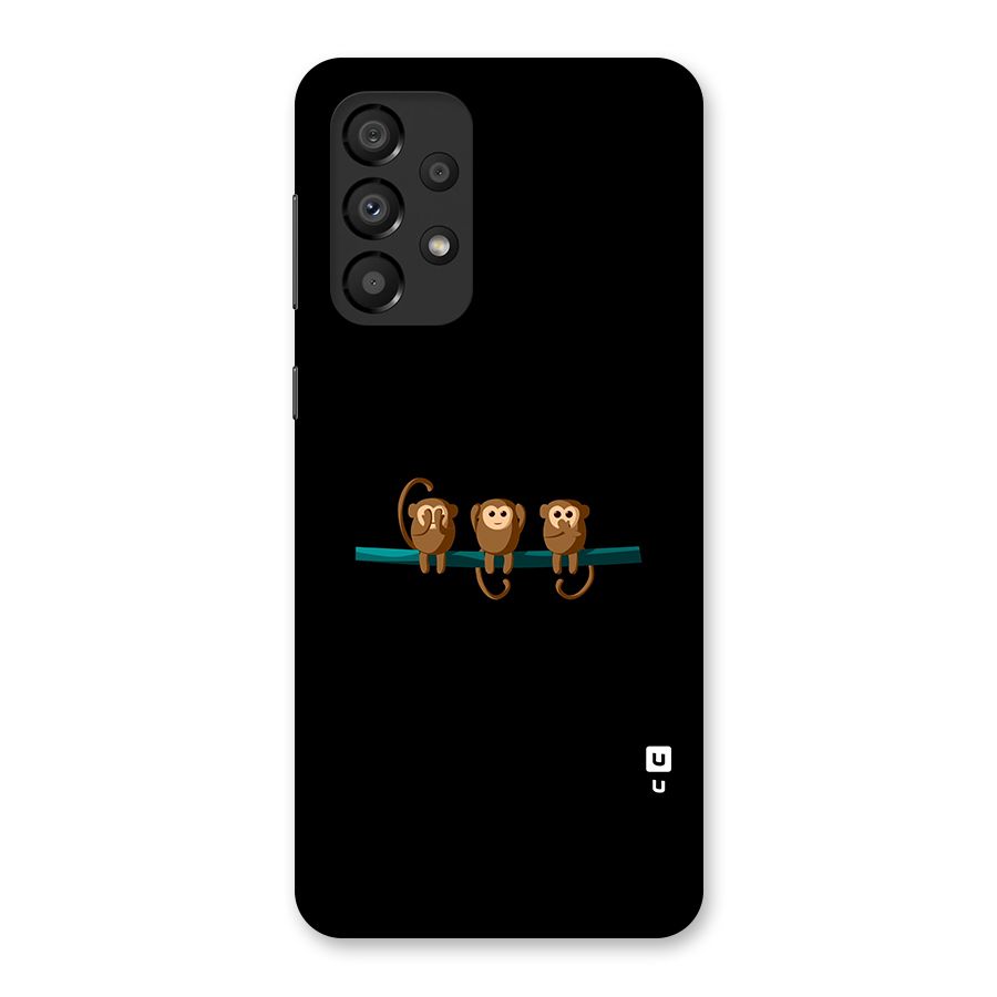 Three Cute Monkeys Back Case for Galaxy A33 5G