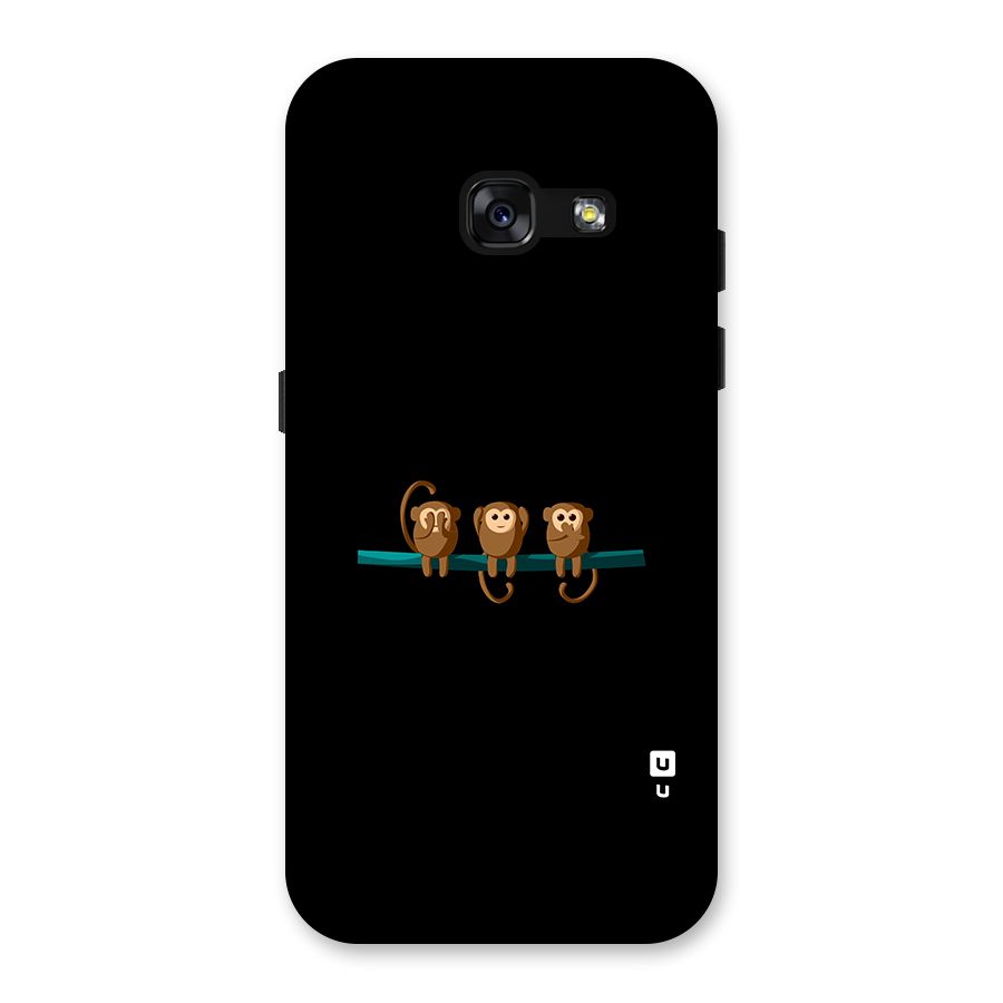 Three Cute Monkeys Back Case for Galaxy A3 (2017)