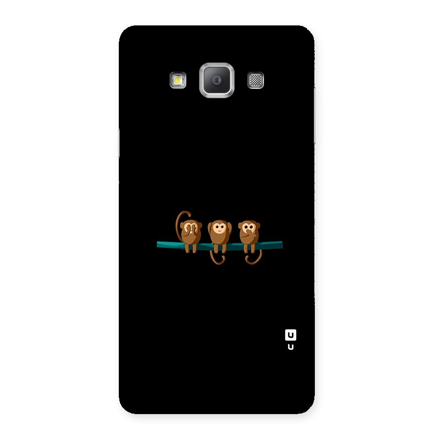 Three Cute Monkeys Back Case for Galaxy A7