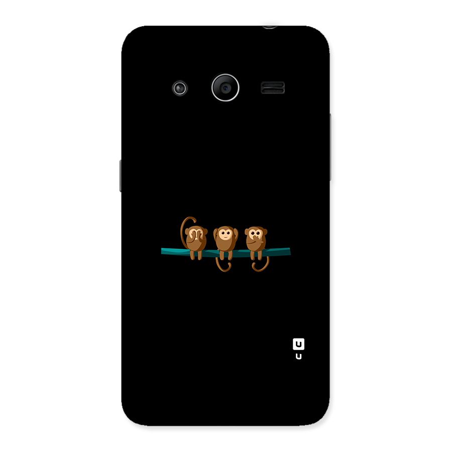 Three Cute Monkeys Back Case for Galaxy Core 2