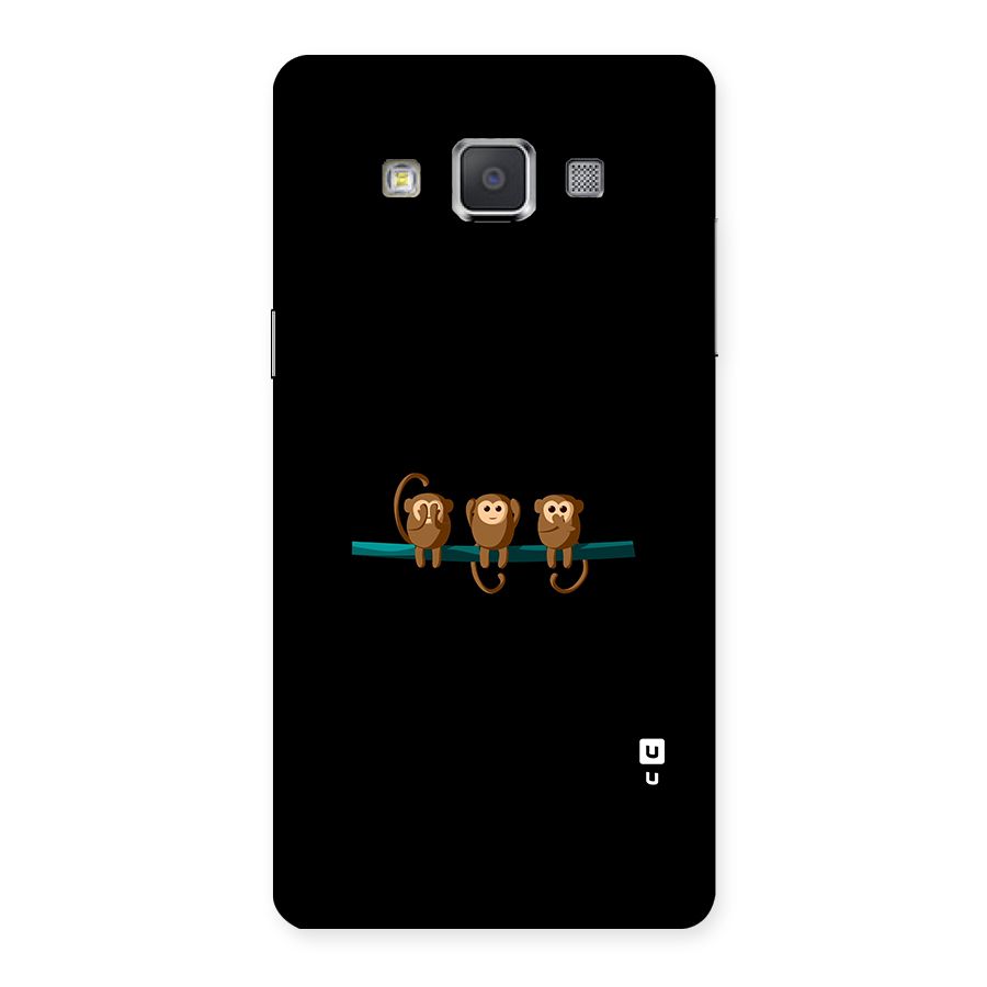 Three Cute Monkeys Back Case for Galaxy Grand 3