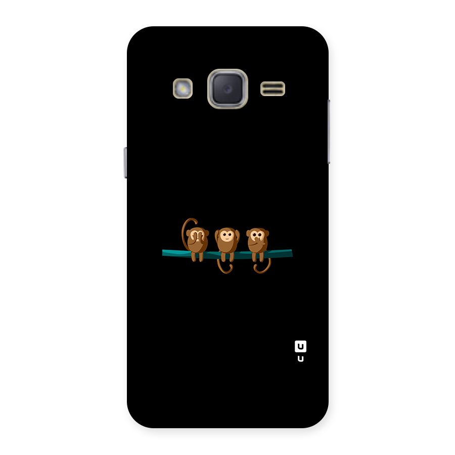 Three Cute Monkeys Back Case for Galaxy J2