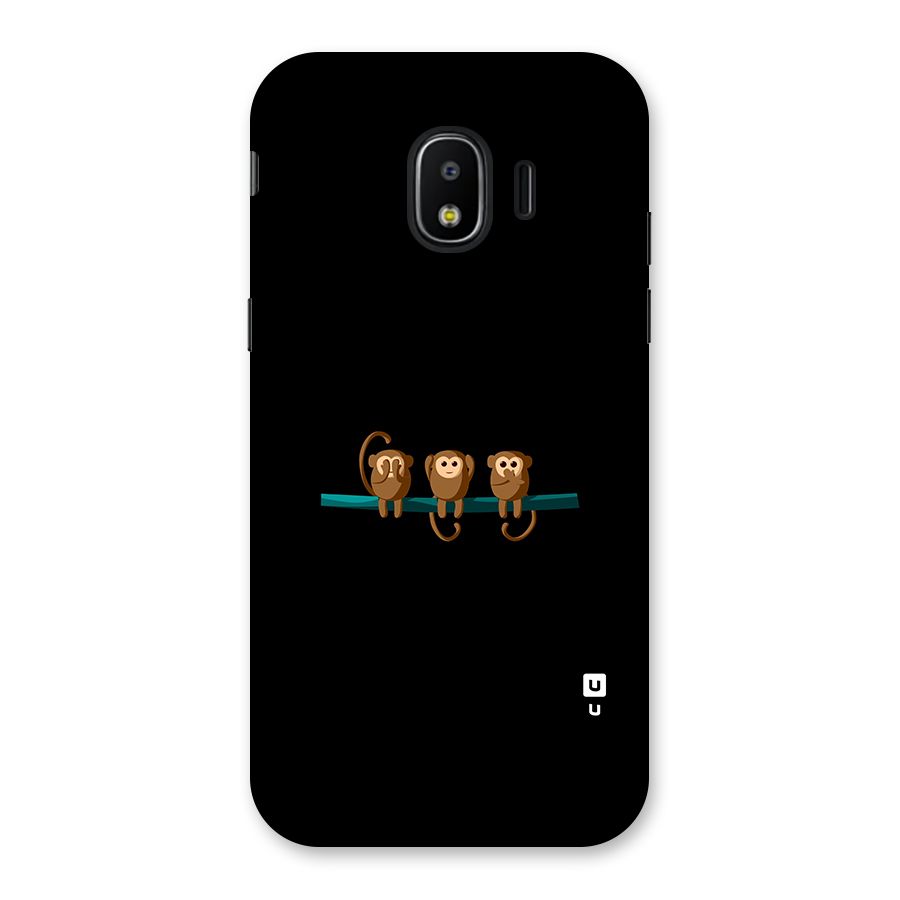 Three Cute Monkeys Back Case for Galaxy J2 Pro 2018