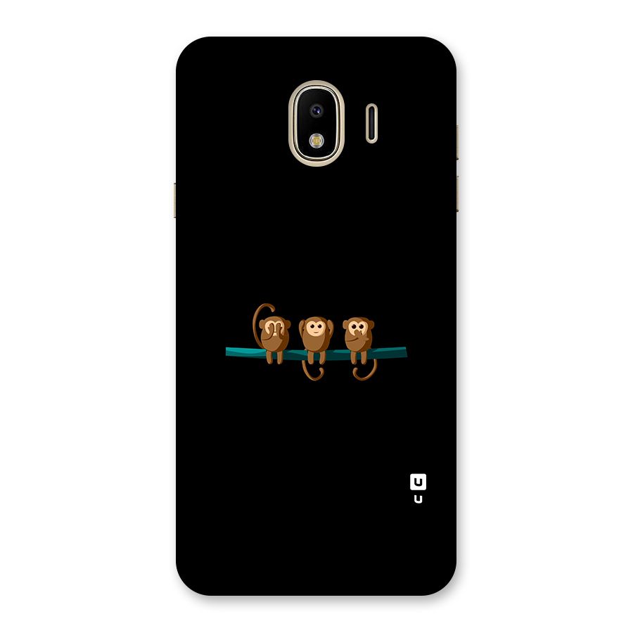 Three Cute Monkeys Back Case for Galaxy J4