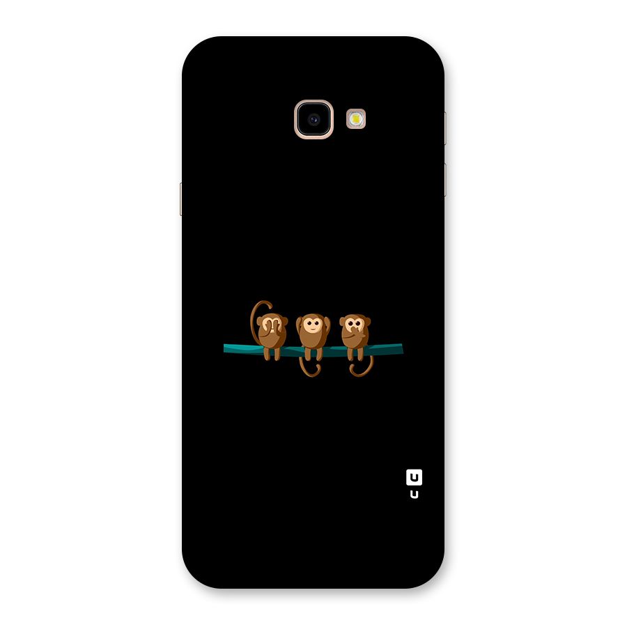 Three Cute Monkeys Back Case for Galaxy J4 Plus