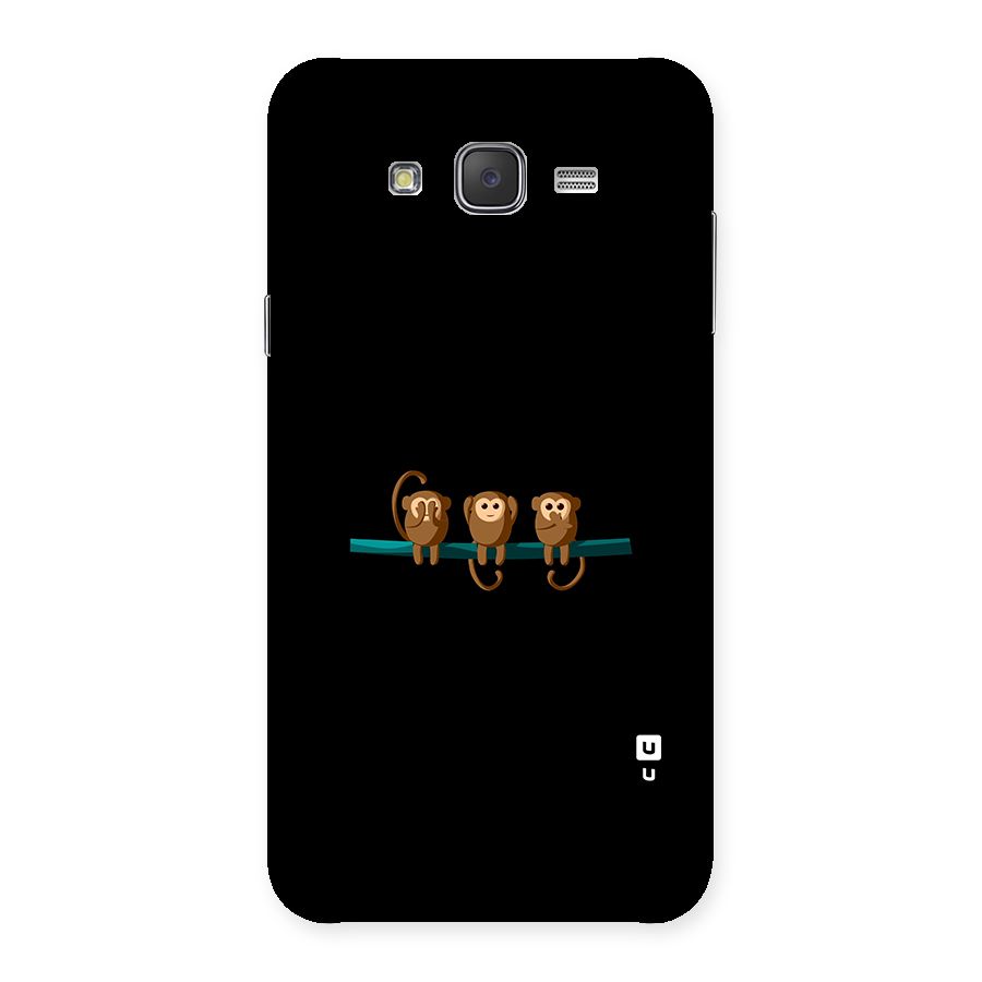 Three Cute Monkeys Back Case for Galaxy J7