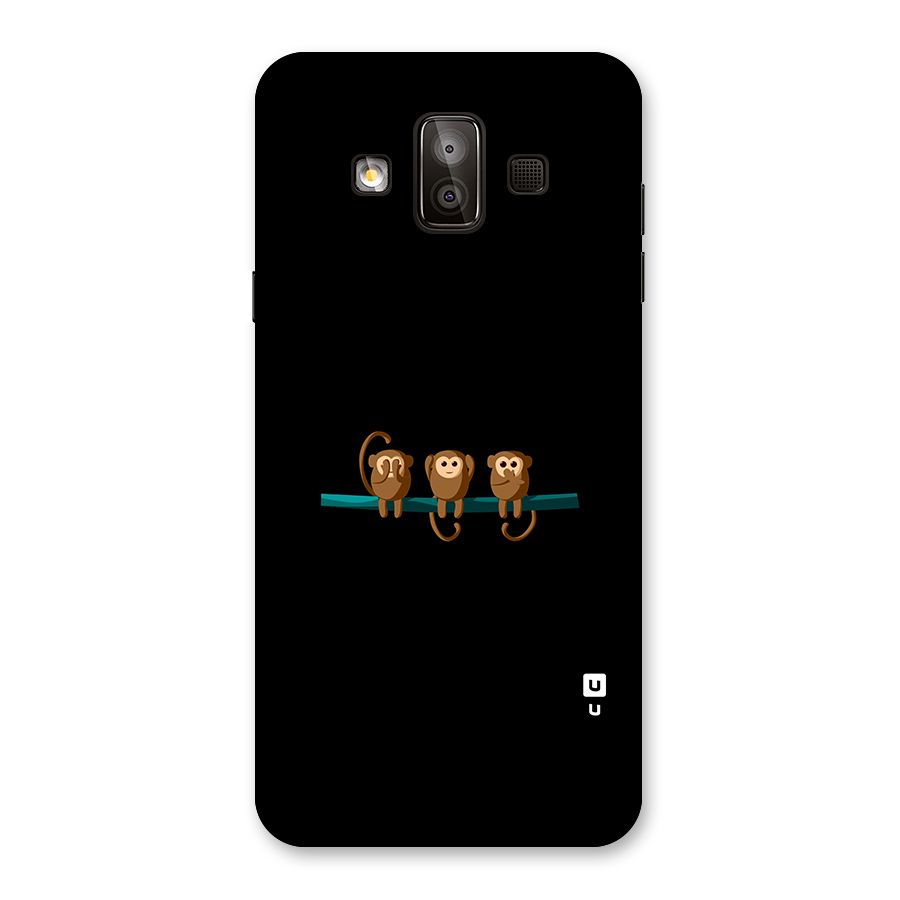 Three Cute Monkeys Back Case for Galaxy J7 Duo
