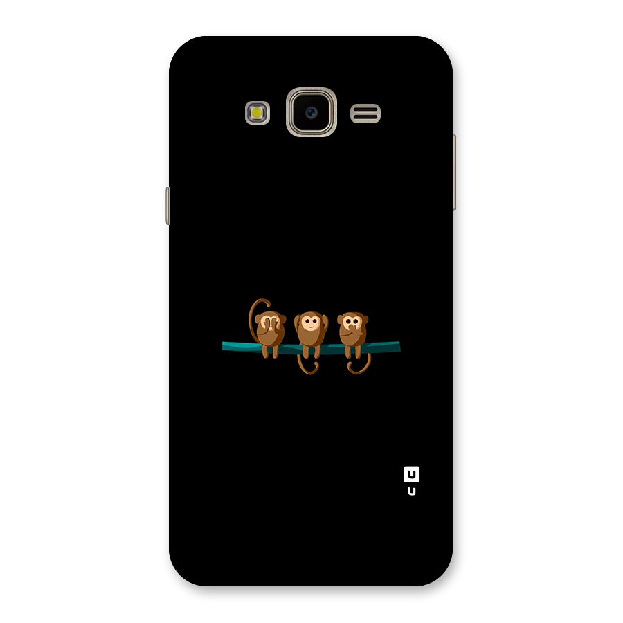 Three Cute Monkeys Back Case for Galaxy J7 Nxt