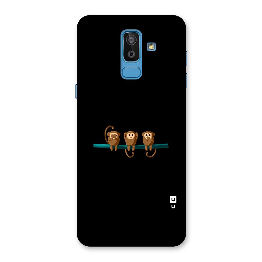 Three Cute Monkeys Back Case for Galaxy J8