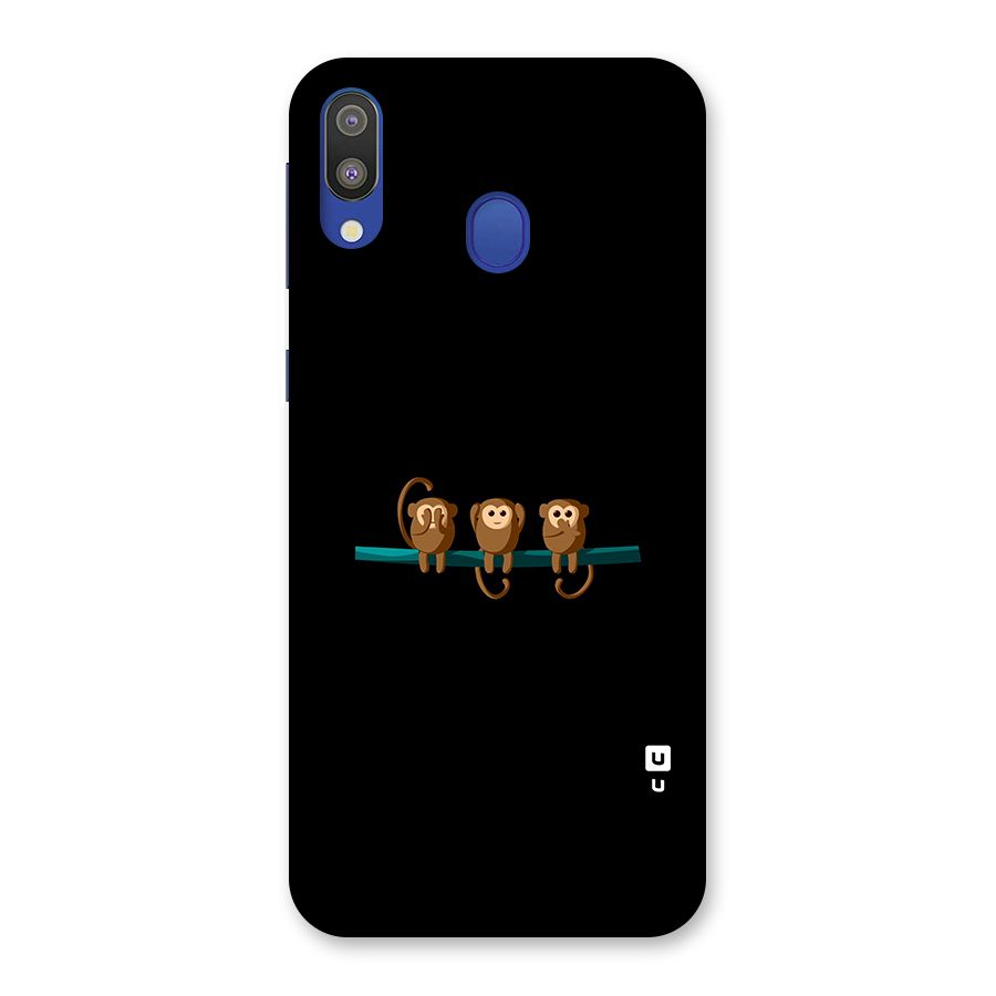 Three Cute Monkeys Back Case for Galaxy M20