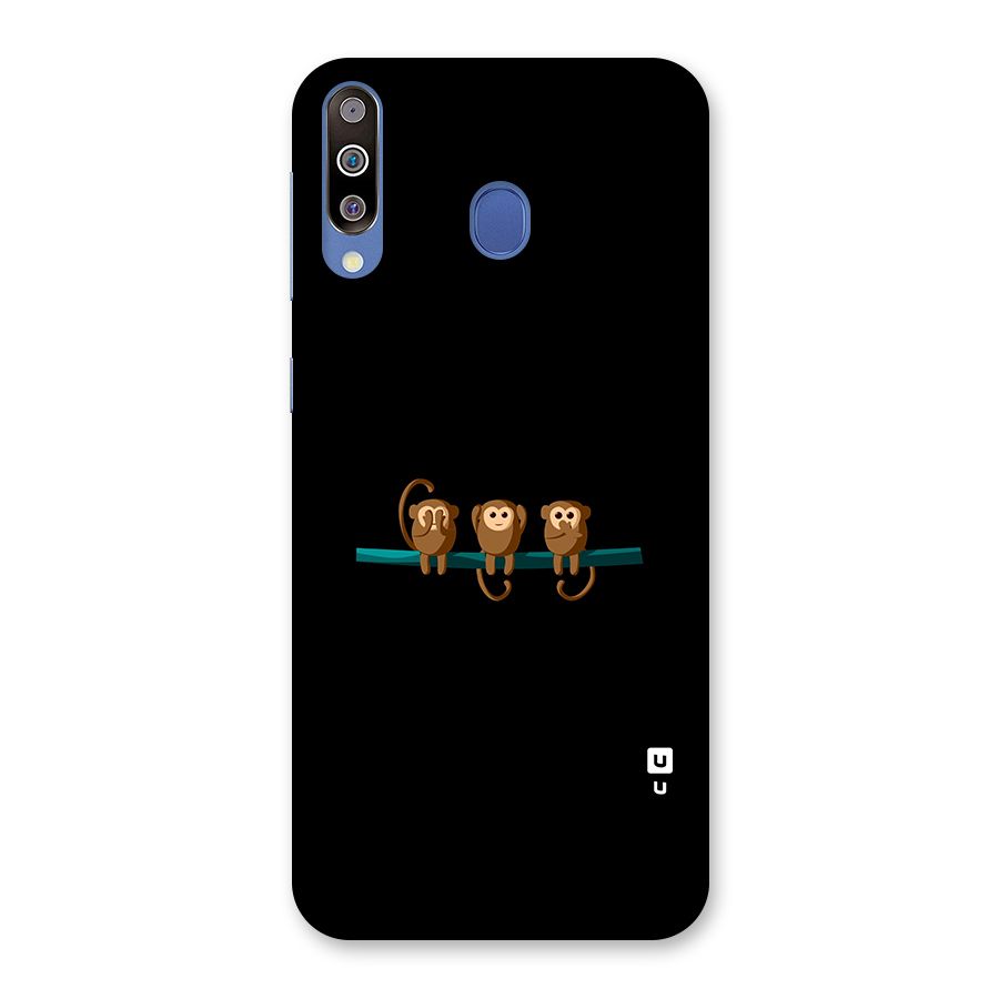 Three Cute Monkeys Back Case for Galaxy M30