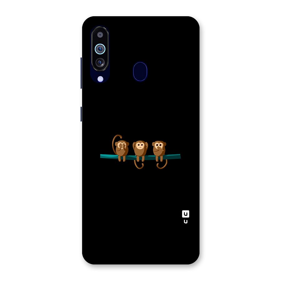Three Cute Monkeys Back Case for Galaxy M40