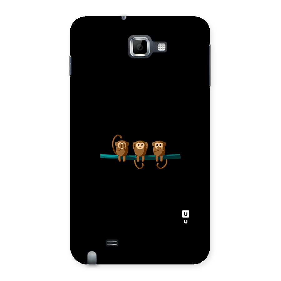 Three Cute Monkeys Back Case for Galaxy Note
