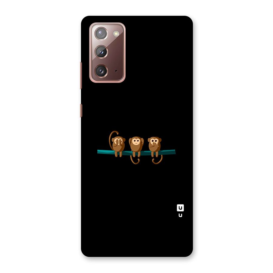 Three Cute Monkeys Back Case for Galaxy Note 20