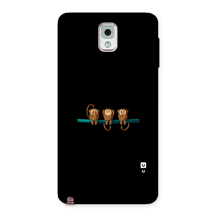 Three Cute Monkeys Back Case for Galaxy Note 3